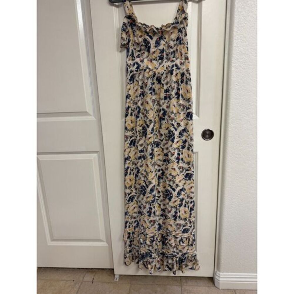 Moulinette Soeurs Womens Size 4 Ruffled 100% Silk Hydrangea Dress Size 4